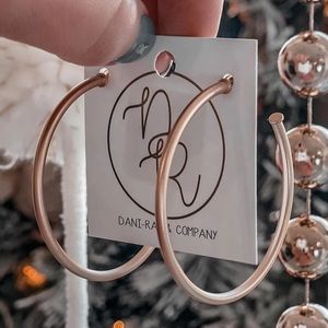 Matte Gold Hoop Earrings